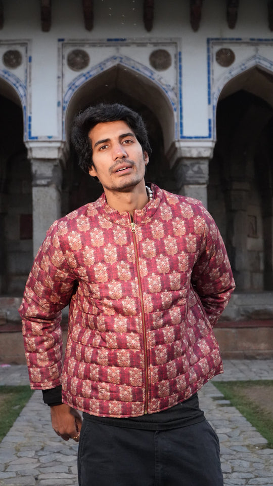 Sarkara Red Quilted Jacket