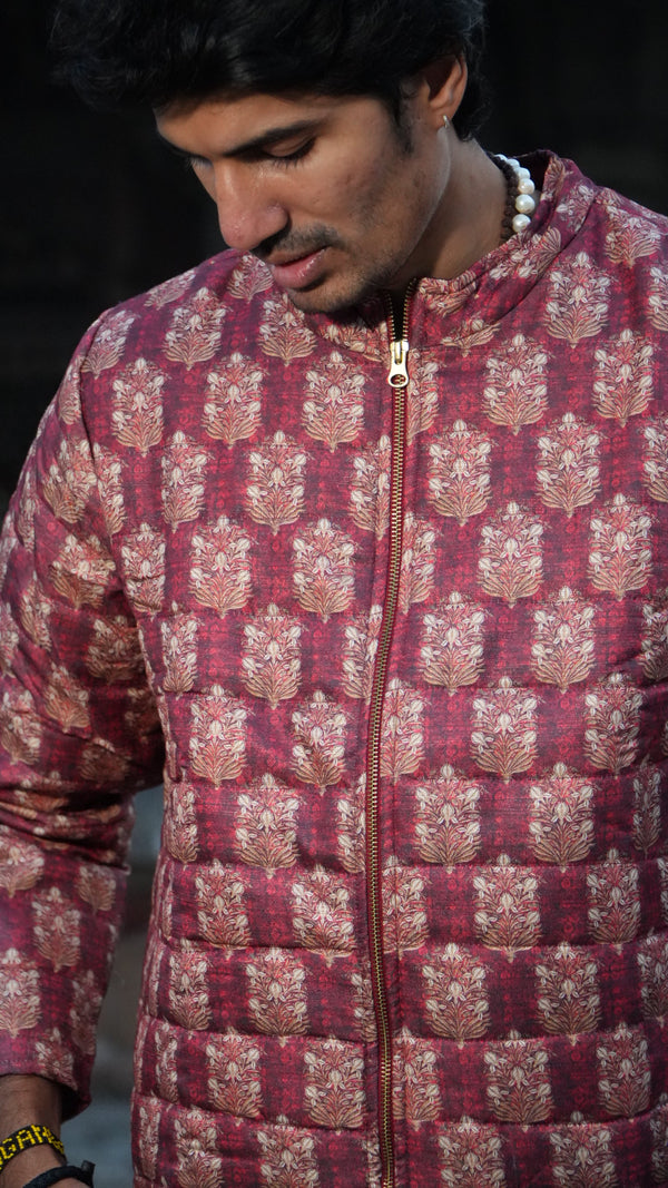 Sarkara Red Quilted Jacket