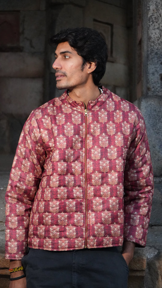 Sarkara Red Quilted Jacket
