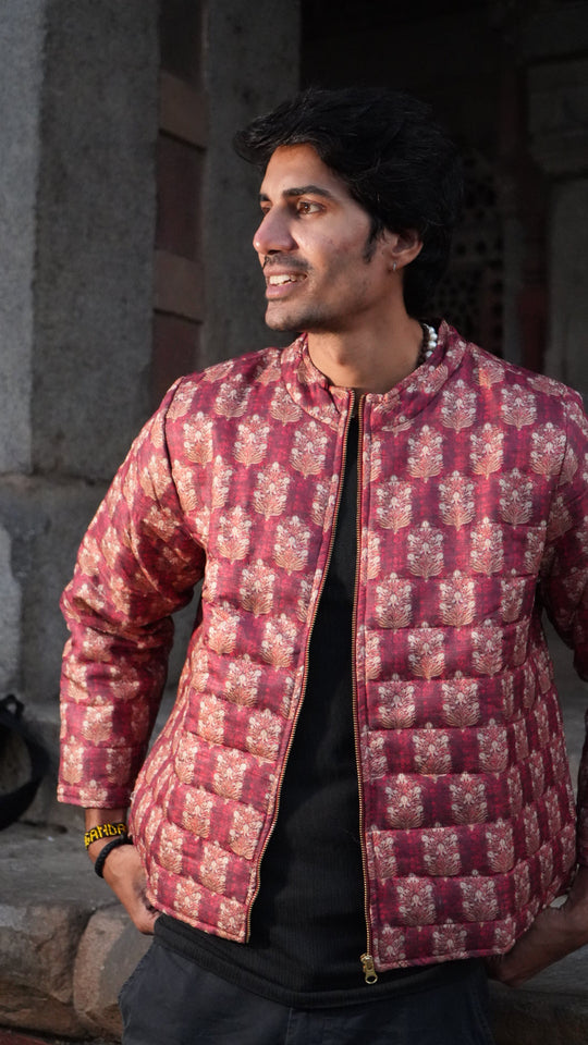 Sarkara Red Quilted Jacket