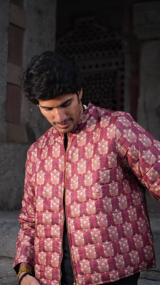 Sarkara Red Quilted Jacket