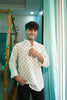 🌿 The Indigo Sprig Kurta – Nature-Inspired Sophistication
