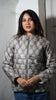 Sarkara Grey Quilted Jaipuri Jacket