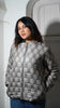 Sarkara Grey Quilted Jaipuri Jacket