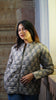 Sarkara Grey Quilted Jaipuri Jacket