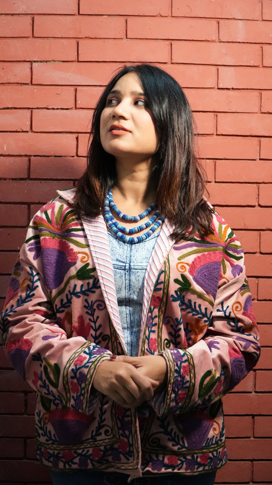 Suzani Embroidered Velvet Jacket