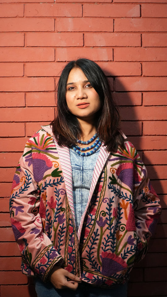 Suzani Embroidered Velvet Jacket
