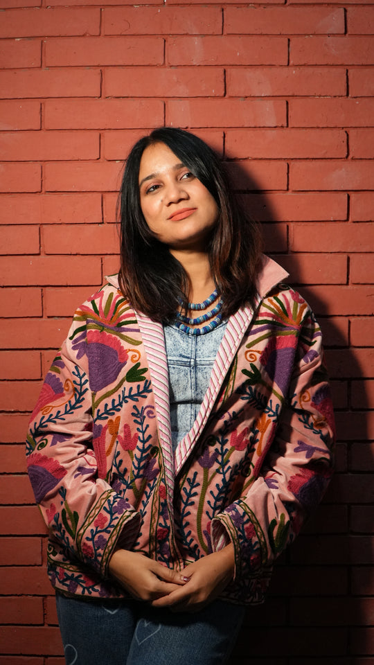 Suzani Embroidered Velvet Jacket