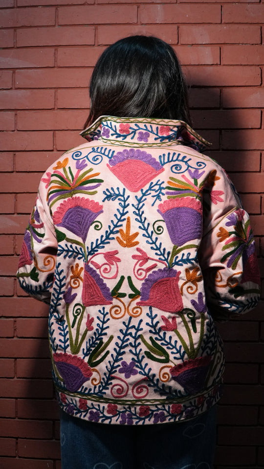 Suzani Embroidered Velvet Jacket