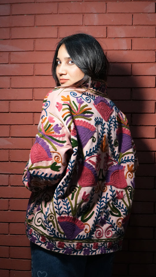 Suzani Embroidered Velvet Jacket