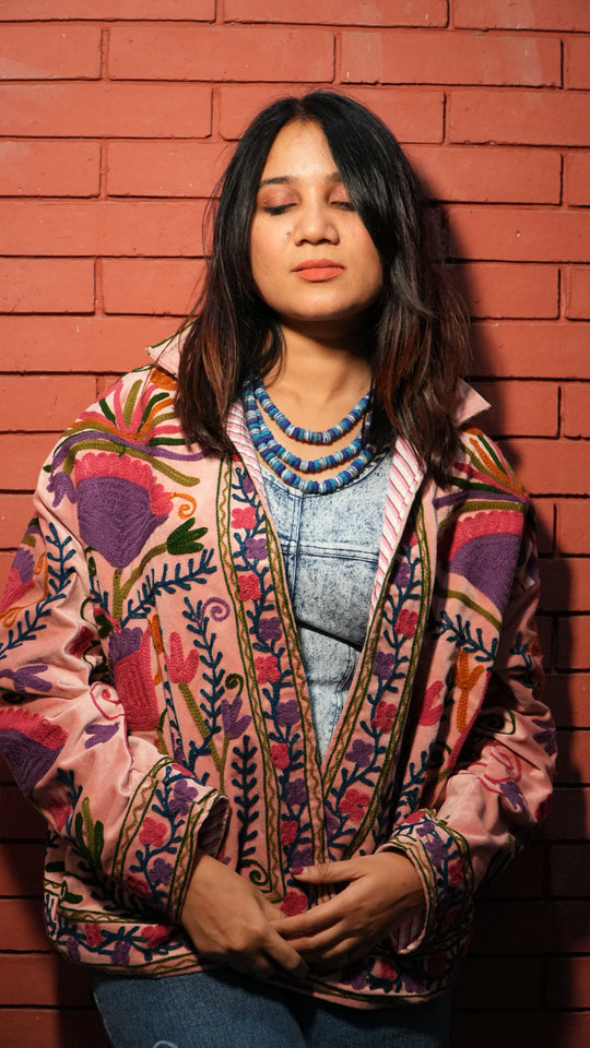 Suzani Embroidered Velvet Jacket