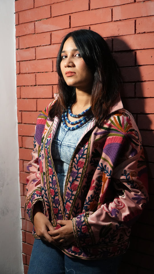 Suzani Embroidered Velvet Jacket