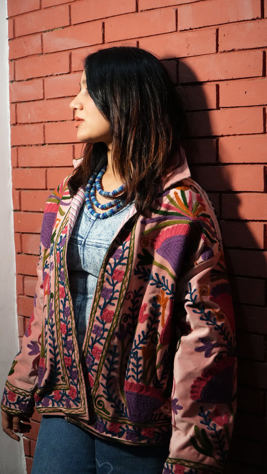 Suzani Embroidered Velvet Jacket