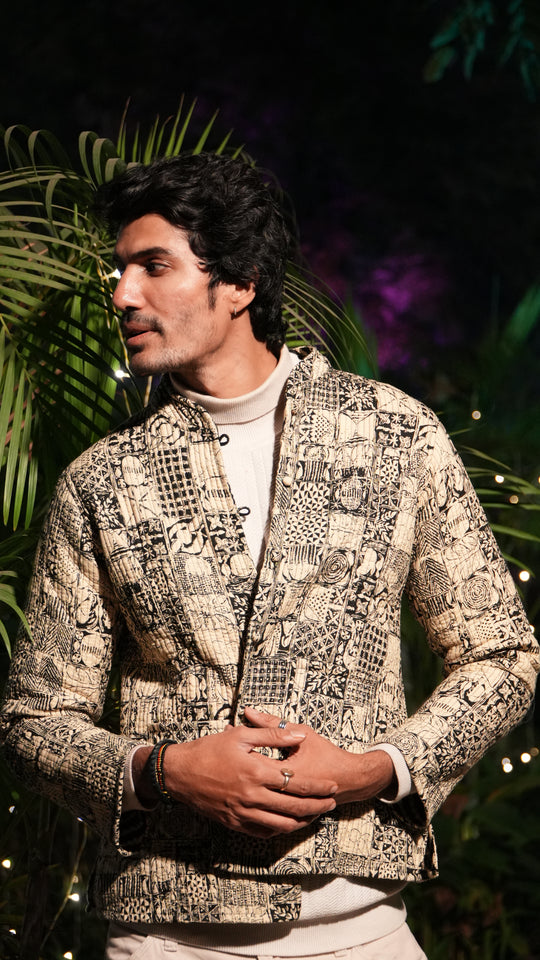 SARKARA Full-Sleeve Unisex Quilted Jacket
