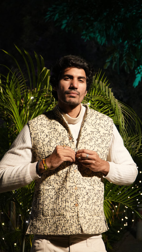 SARKARA Half Reversible Quilted Jacket – Winter ’25 Edition