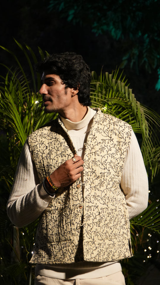 SARKARA Half Reversible Quilted Jacket – Winter ’25 Edition