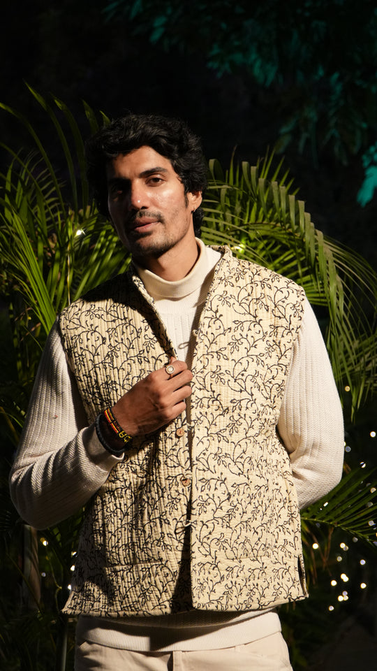 SARKARA Half Reversible Quilted Jacket – Winter ’25 Edition