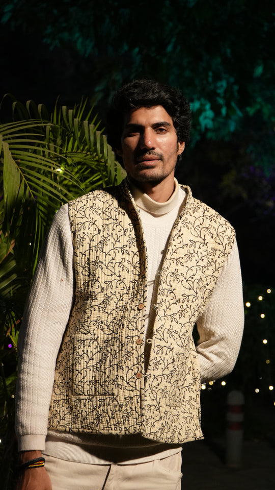 SARKARA Half Reversible Quilted Jacket – Winter ’25 Edition