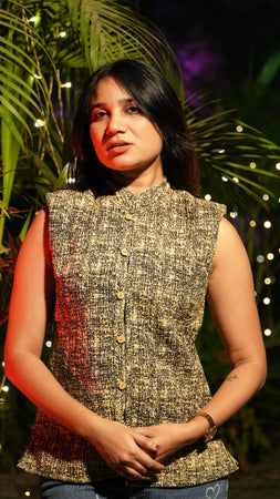 SARKARA Reversible Quilted Half-Jacket — Unisex