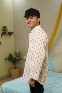 Gulaabi Gulmohar Kurta – Light, Playful & Breezy