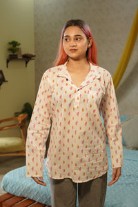 Gulaabi Gulmohar Kurta – Light, Playful & Breezy