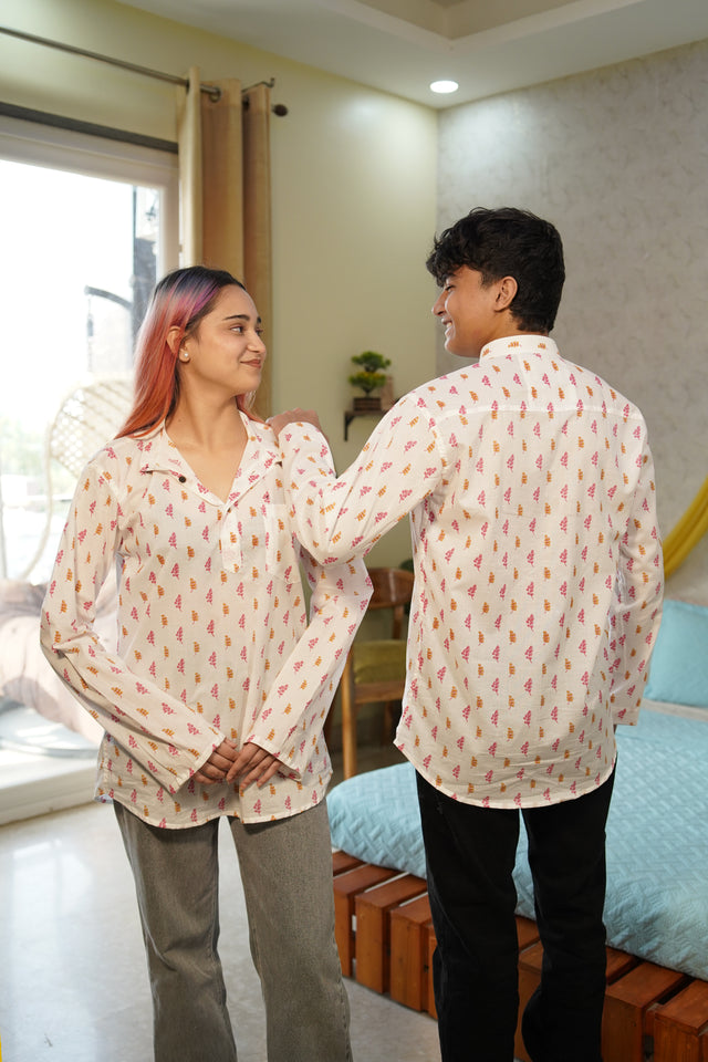 Gulaabi Gulmohar Kurta – Light, Playful & Breezy