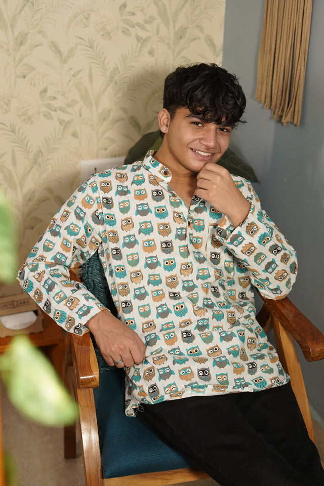 The Owl Tales Kurta – Quirky, Comfy & Full of Character