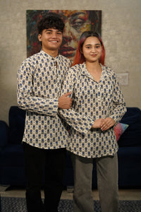 The Blue Jaipuri Blossom Kurta – Classic, Cool & Comfortable