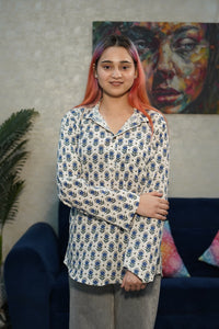 The Blue Jaipuri Blossom Kurta – Classic, Cool & Comfortable