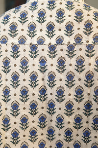 The Blue Jaipuri Blossom Kurta – Classic, Cool & Comfortable