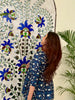 SARKARA Indigo Elephant Print Cotton Peplum Top – Handcrafted Flared Ethnic Top